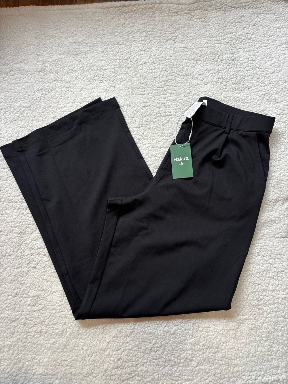 NWT Halara Black Wide Leg Trouser